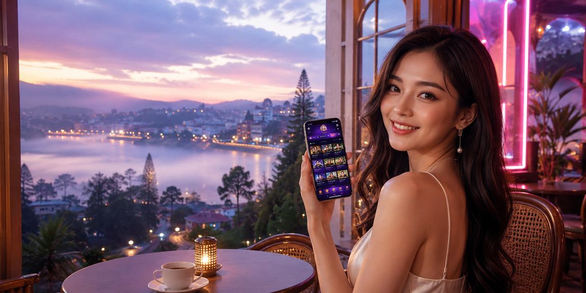 Người dùng tại Đà Lạt kiểm tra thưởng VIP và số dư jackpot bên tách cà phê buổi sáng